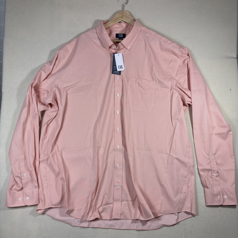 (Lot of 2) Cutter & Buck 4XT/TGL Mens Long Sleeve Collared Button Down Shirt NWT - Picture 7 of 11